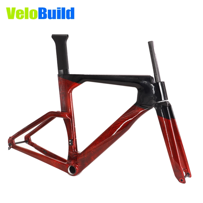 VB-TT-023 Carbon TT Bike Frame Ice Break Red