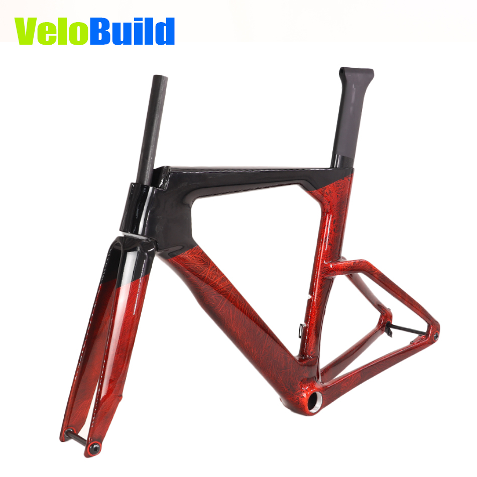 VB-TT-023 Carbon TT Bike Frame Ice Break Red