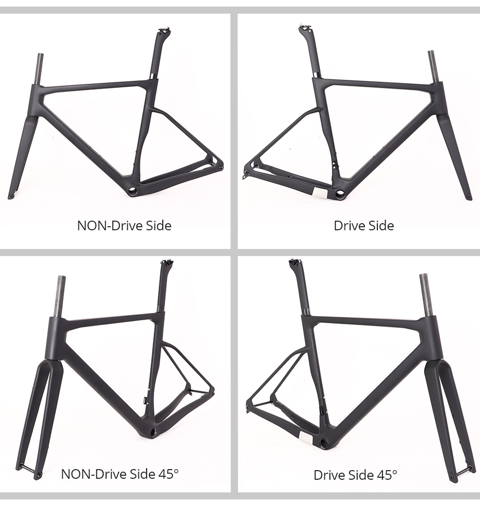 VeloBuild 2023 New CX-002 Carbon Fiber Cyclocross Frame Full Inner Routing