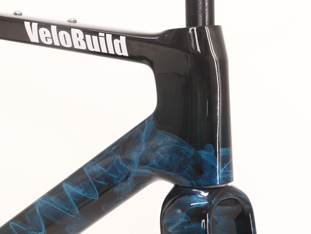 Carbon Fiber Racing Gravel Bike Frame Smoky With UD Carbon Glossy Finish