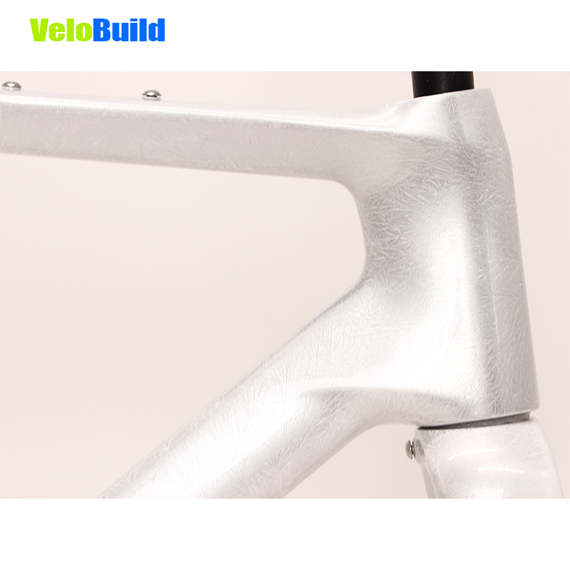 Carbon Fiber Racing Gravel Bike Frame Orange Yellow Matte Finish