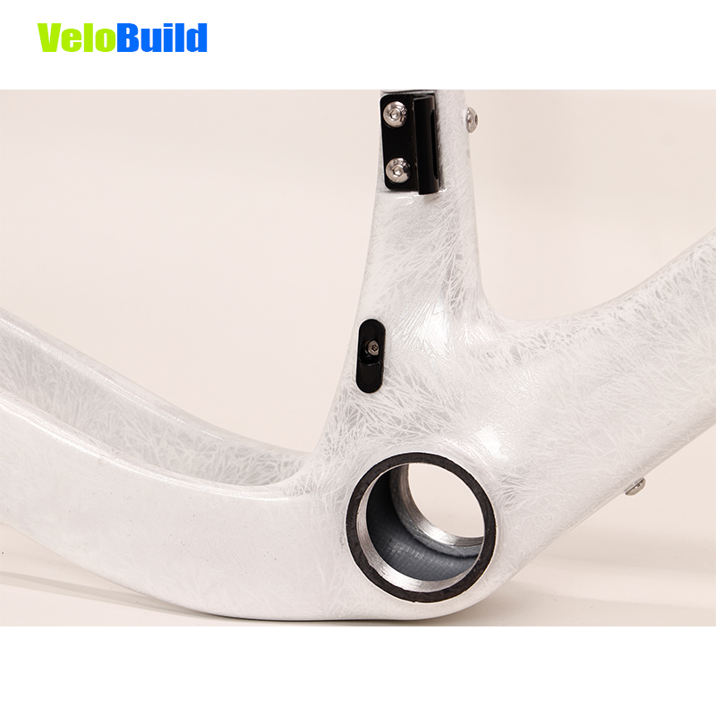 Carbon Fiber Racing Gravel Bike Frame Orange Yellow Matte Finish