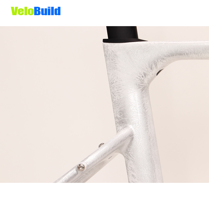 Carbon Fiber Racing Gravel Bike Frame Orange Yellow Matte Finish