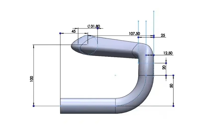 Carbon Fiber Track Bike Handlebar
