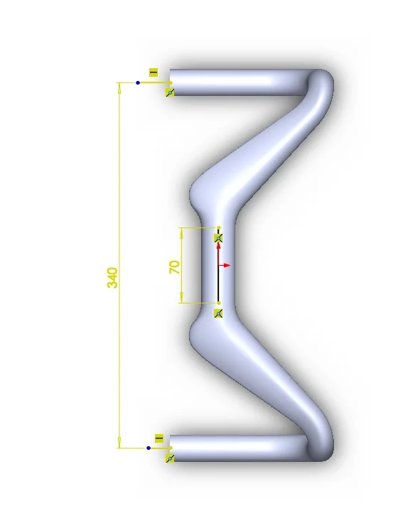 Carbon Fiber Track Bike Handlebar