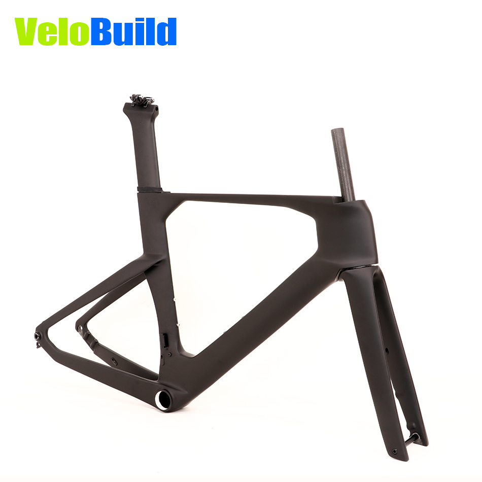 2026 VB-R-368 AeroTrace Carbon Fiber Aero Road Bike Frame Black Matte Paint