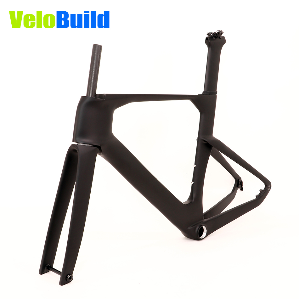 2026 VB-R-368 AeroTrace Carbon Fiber Aero Road Bike Frame Black Matte Paint