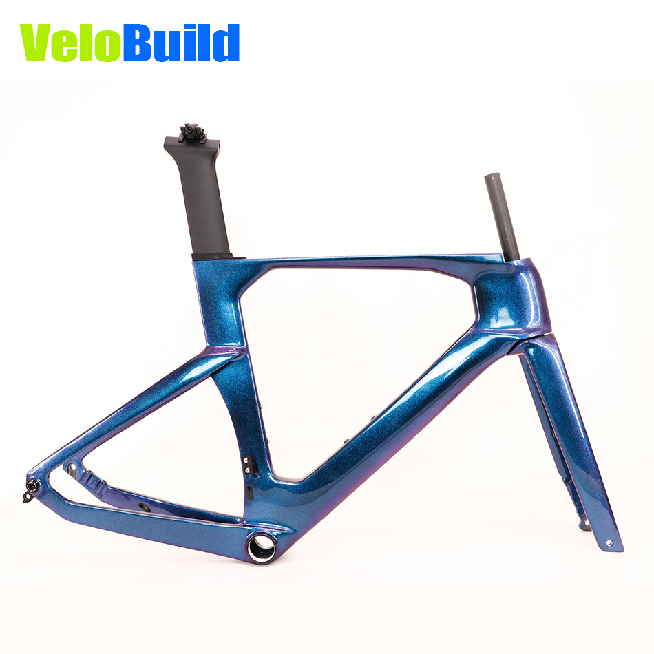 2026 VB-R-368 AeroTrace Carbon Fiber Aero Road Bike Frame Blue