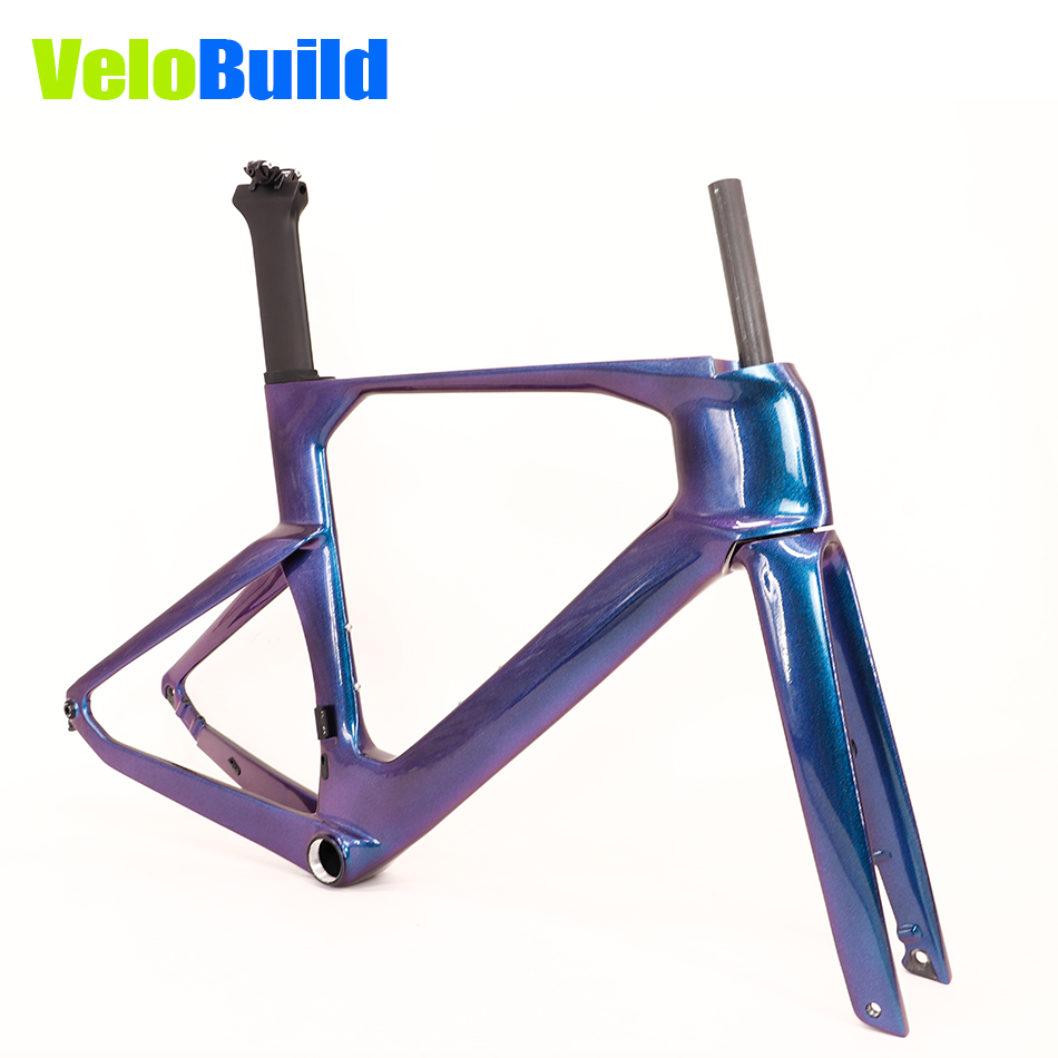 2026 VB-R-368 AeroTrace Carbon Fiber Aero Road Bike Frame Blue