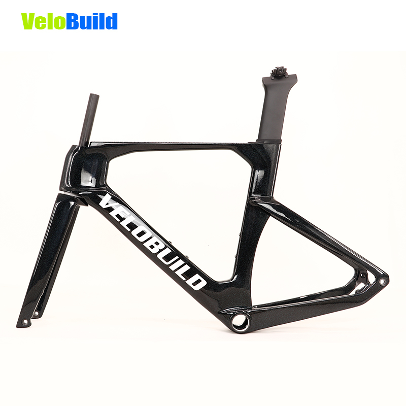 2026 VB-R-368 AeroTrace Carbon Fiber Aero Road Bike Frame Black Chamelone Glossy Paint