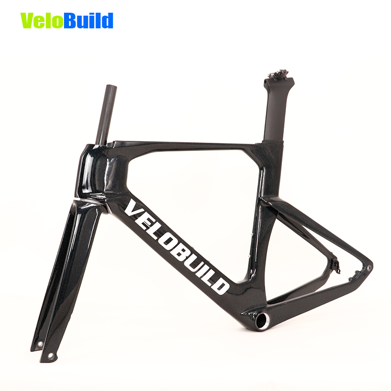 2026 VB-R-368 AeroTrace Carbon Fiber Aero Road Bike Frame Black Chamelone Glossy Paint