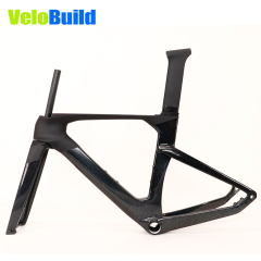 2026 VB-R-368 Carbon Fiber Aero Road Bike Frame Black Chameleon Glossy Paint
