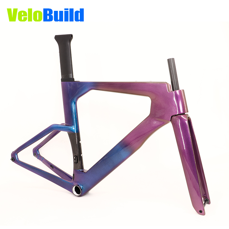 VB-TT-023 Carbon TT Bike Frame Chameleon Fading Paint