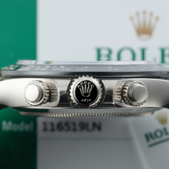 Rolex Daytona White Gold Steel Dial Oysterflex Strap 116519ln-0027