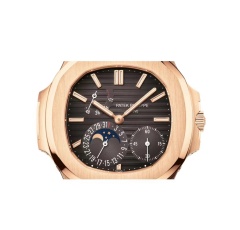 Patek Philippe Nautilus Moonphase 5712R-001 Noob Factory Rose Gold &amp; Diamond Black Dial