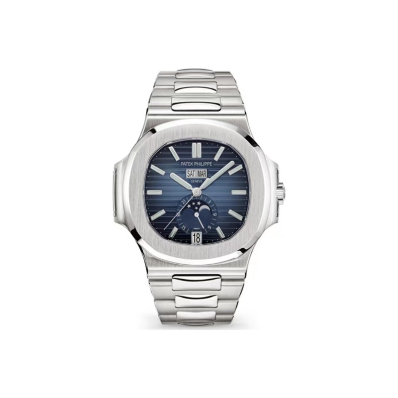 atek Philippe Nautilus Annual Calendar Moonphase 5726  Blue Dial