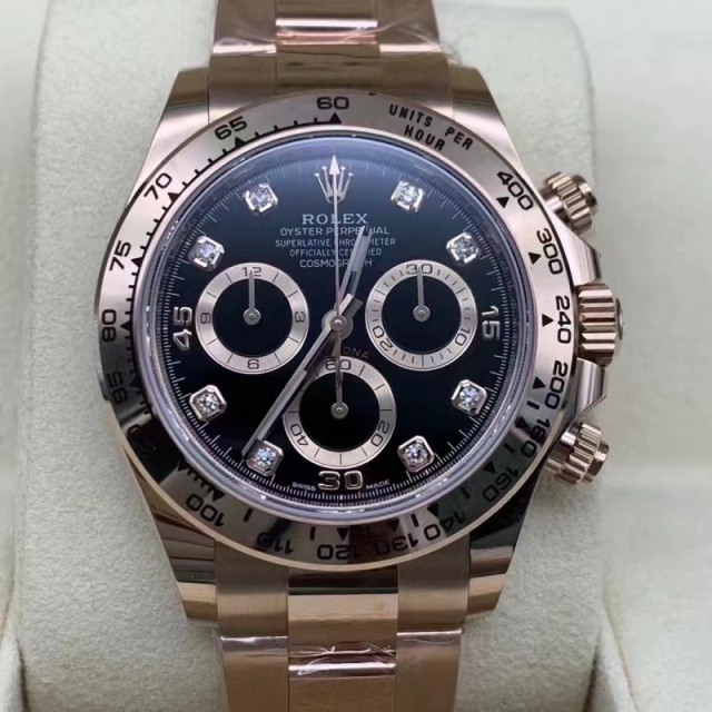 Rolex Cosmograph Daytona Rose Gold Black 116505