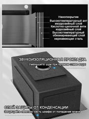 Мойка для кухни из нержавеющей стали, 60х45,многофункциональная мойка для кухни, раковина черная,