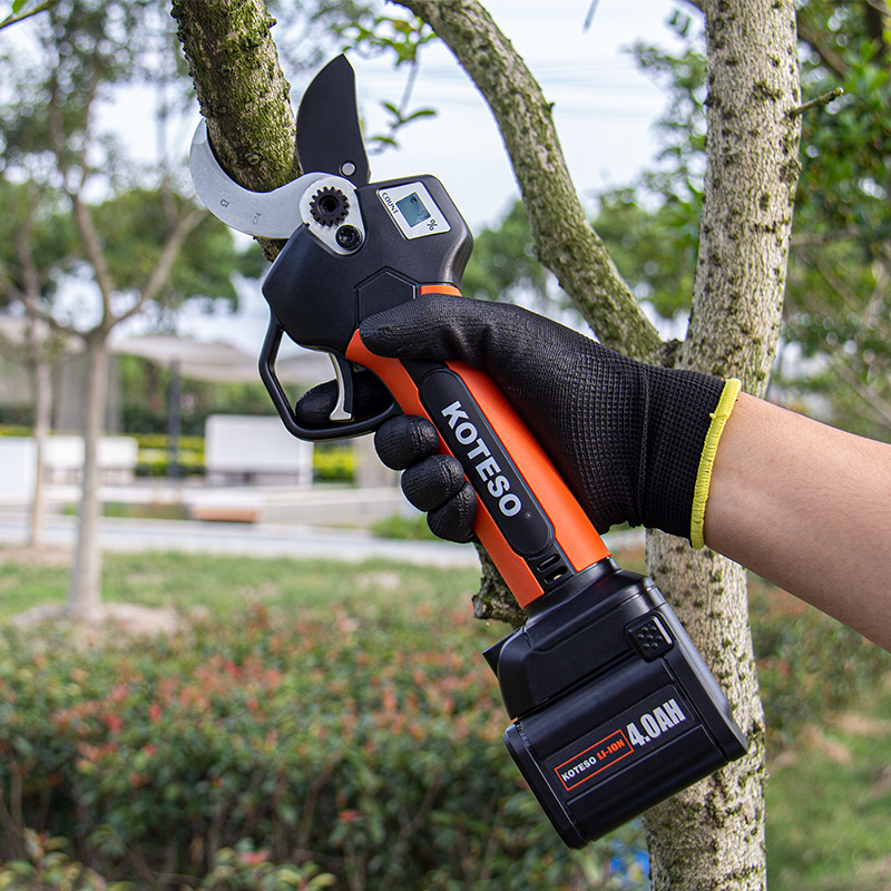 40mm Battery Pruning Shear With Power Display&Progressive Cutting