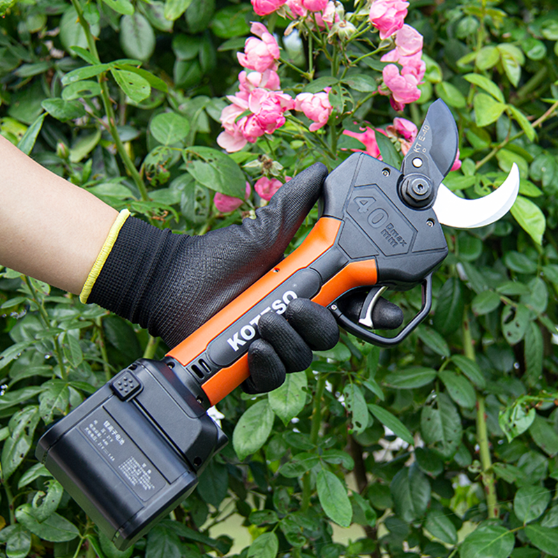 40mm Battery Pruning Shear With Power Display&Progressive Cutting