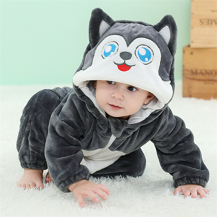 MICHLEY Customized Cartoon Onesie Winter Boys Pajamas Girls Cosplay Clothes Baby Romper Jumpsuit ASF14