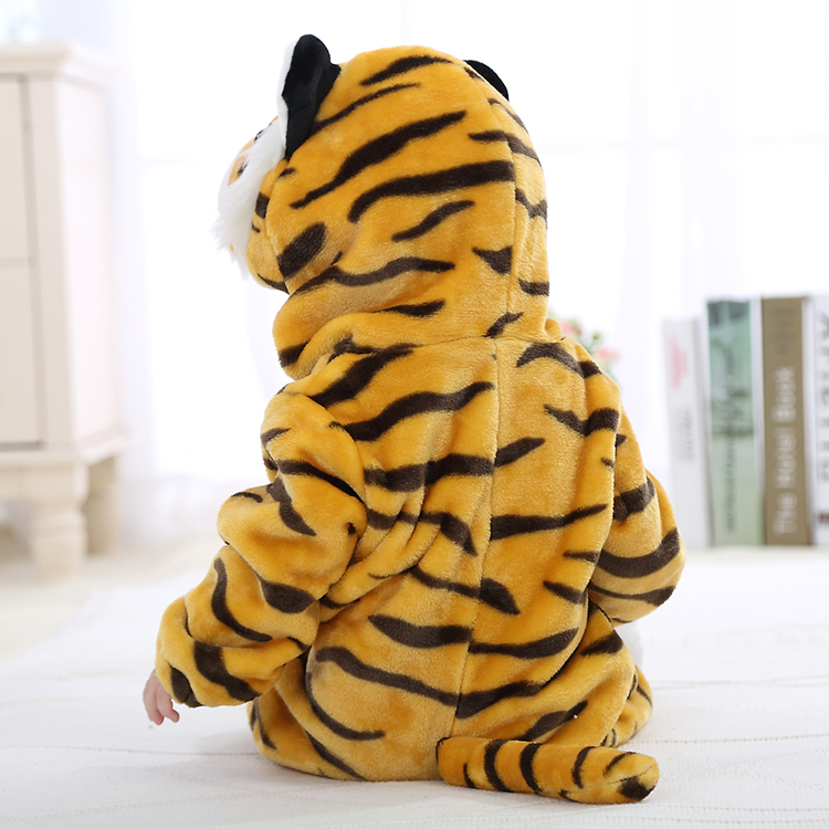 MICHLEY Girls Animals Clothing 3D Tiger Cosplay Costume Newborn Winter Baby Romper Wholesale QWE3