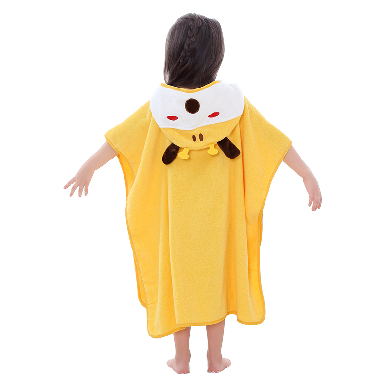 MICHLEY Hooded Giraffe Design Towels Girls Poncho Robe Toddler Beach Towel WEF-Y