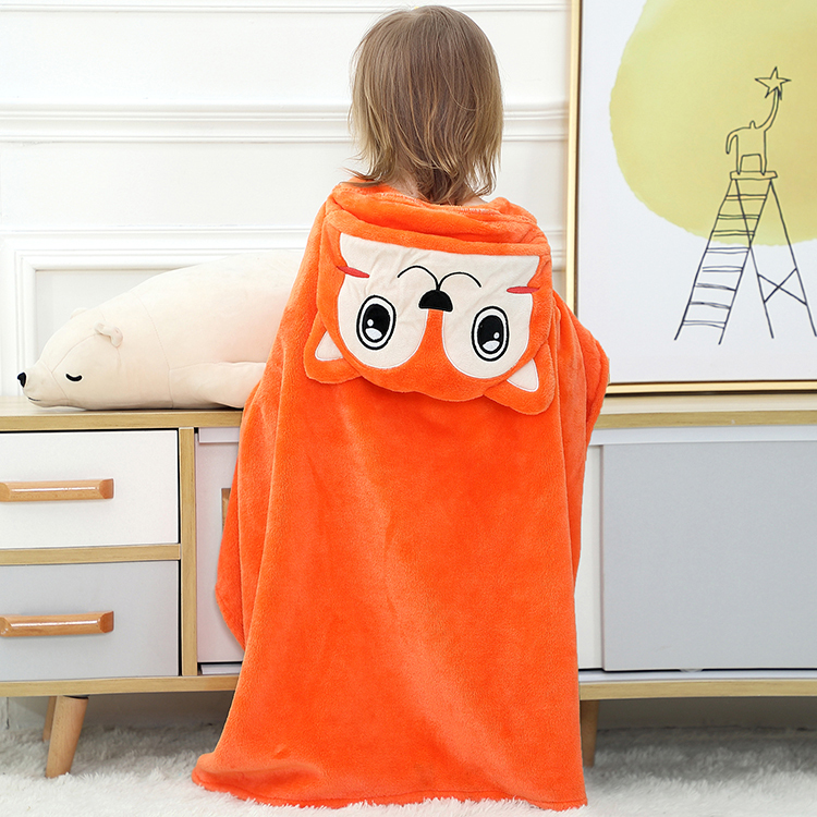 Michley High Quality Fleece Baby Blanket Cute Animal Design Security Blanket Gift Kids Blanket GT-fox