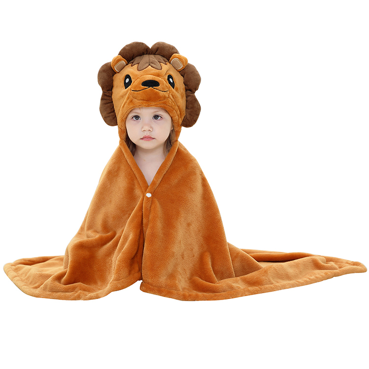 Michley Wholesale Soft New Born Baby Blanket Cartoon Fleece Blanket GT-lion