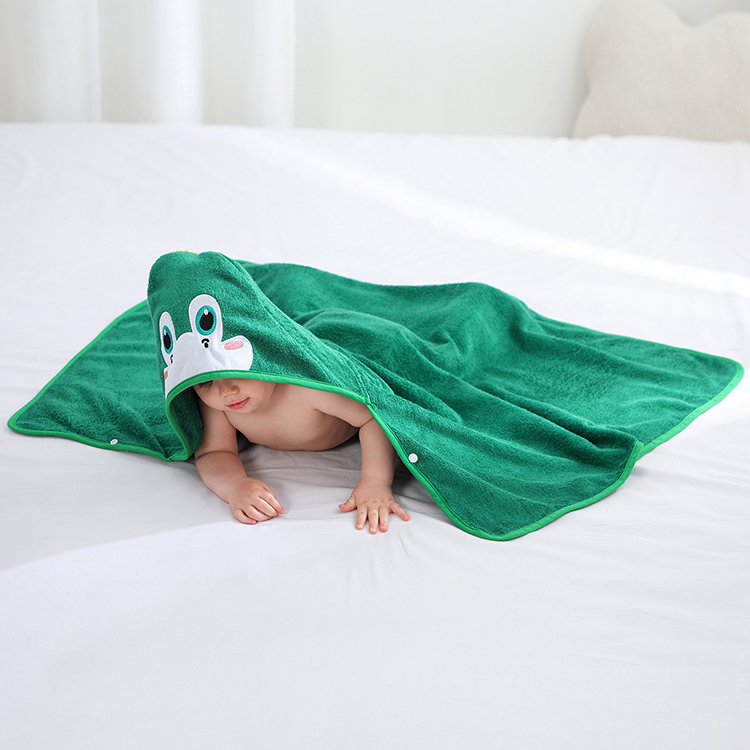 MICHLEY 75*100 cm 100% Kids Bath Towel Bamboo Fiber Hooded Baby Towel With Bear Ears Z2-EY