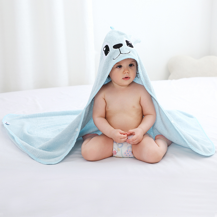 MICHLEY 75*100 cm Super Soft And Breathable Organic Cotton Bath Towel for Kids 100% Bamboo Baby Hooded Muslin Towel  Z2-XG