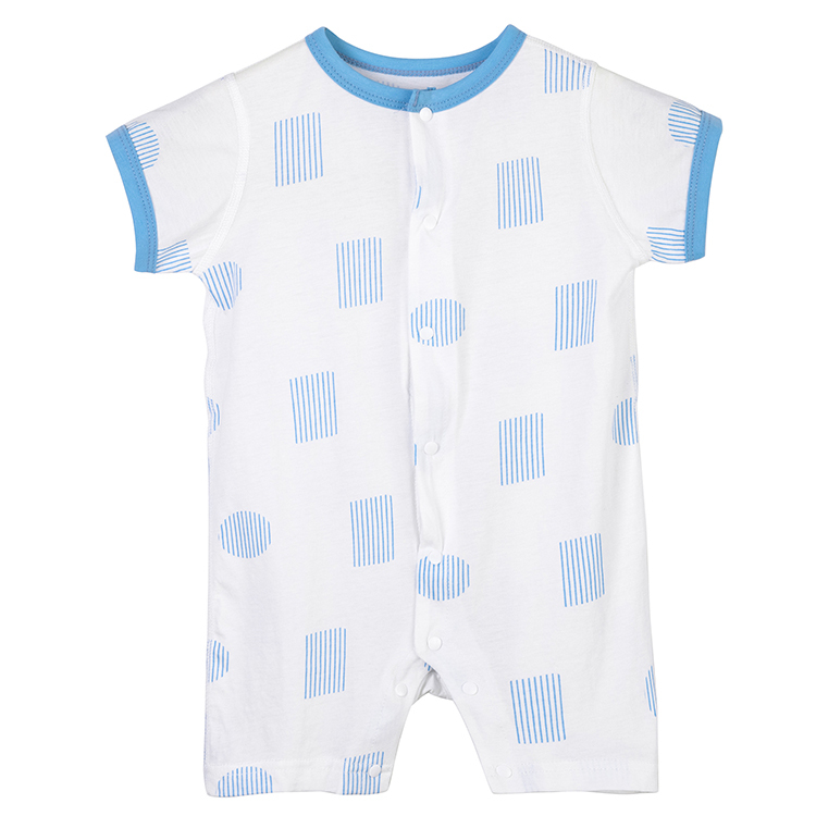 Michley Unisex Infant Boy Girl Short Sleeve Bubble Romper Oversized T-Shirt Romper Bodysuit Top Summer Clothes XLS2