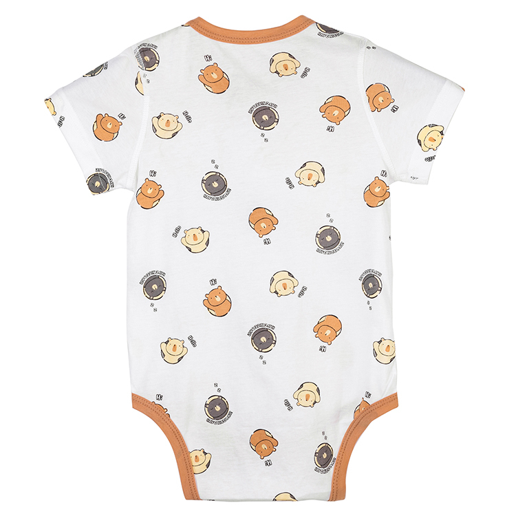 Michley Unisex Newborn Baby Short-Sleeve Bodysuit Summer 100% Rompers XXX3