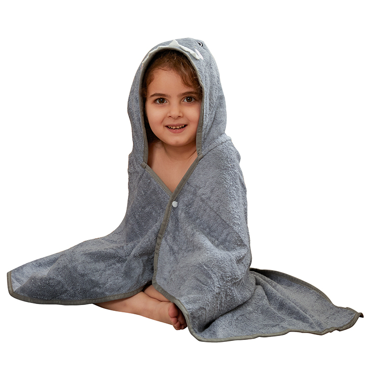 Michley 75*100 cm Kids Poncho Hooded Bath Towel Bamboo Cotton Baby Animal Hooded Towel For Children Z2-SY