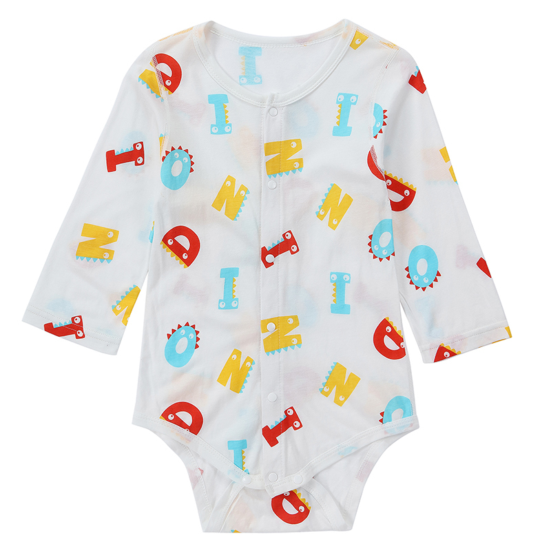 Michley Baby Boys Romper Jumpsuit Bamboo One-piece Long Sleeve Coverall XSZ4