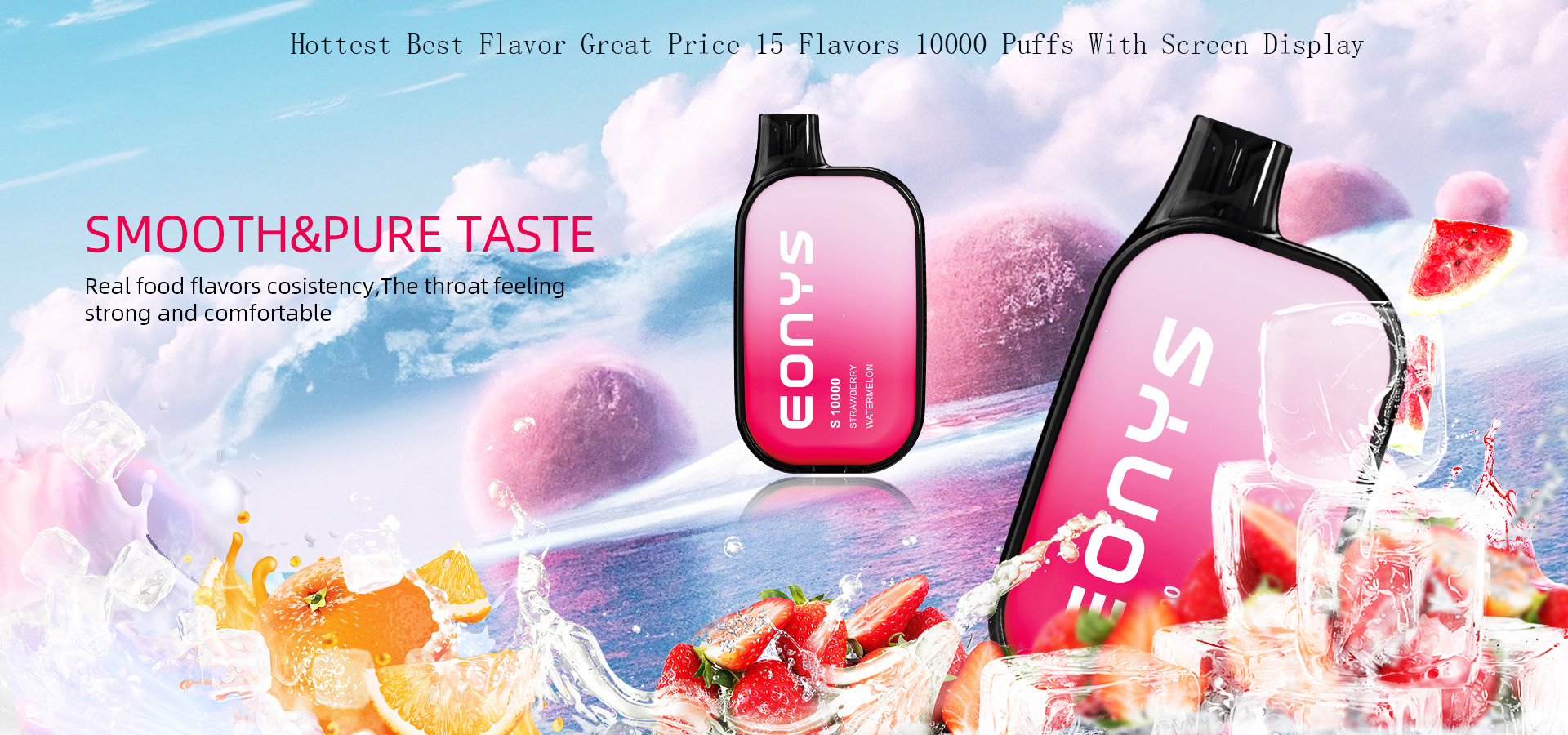 Hot 2024 Pod Vaporizer Juice 10000 Puffs EONYS S10000 Disposable Vape