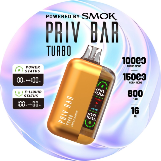 OEM Factory Price 2024 Pod Vaporizer Juice 10000 Puffs Smok priv bar turbo Crystal Disposable Vape
