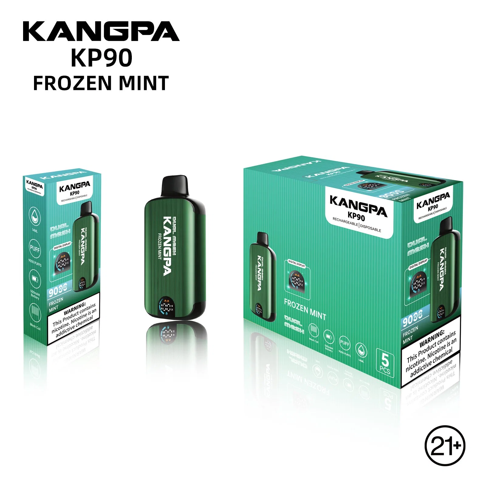 2021 Most Popular 2024 Pod Vabeen 10000 Puffs  kangpa kp90 9000 puffs Bar Wholsale Vpae Crystal Disposable Vape