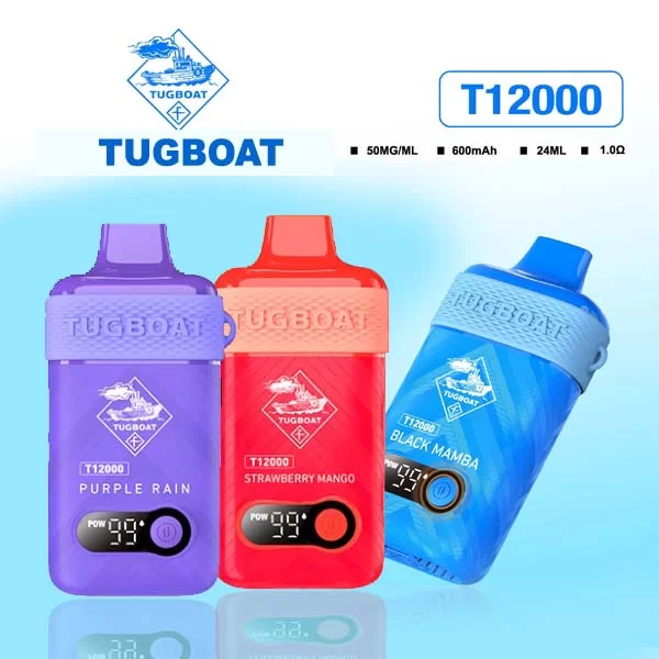 Popular 2024 Pod Taste Better 10000 Puffs Tugboat t12000 Fruit Flavors Crazy Selling Disposable Vape