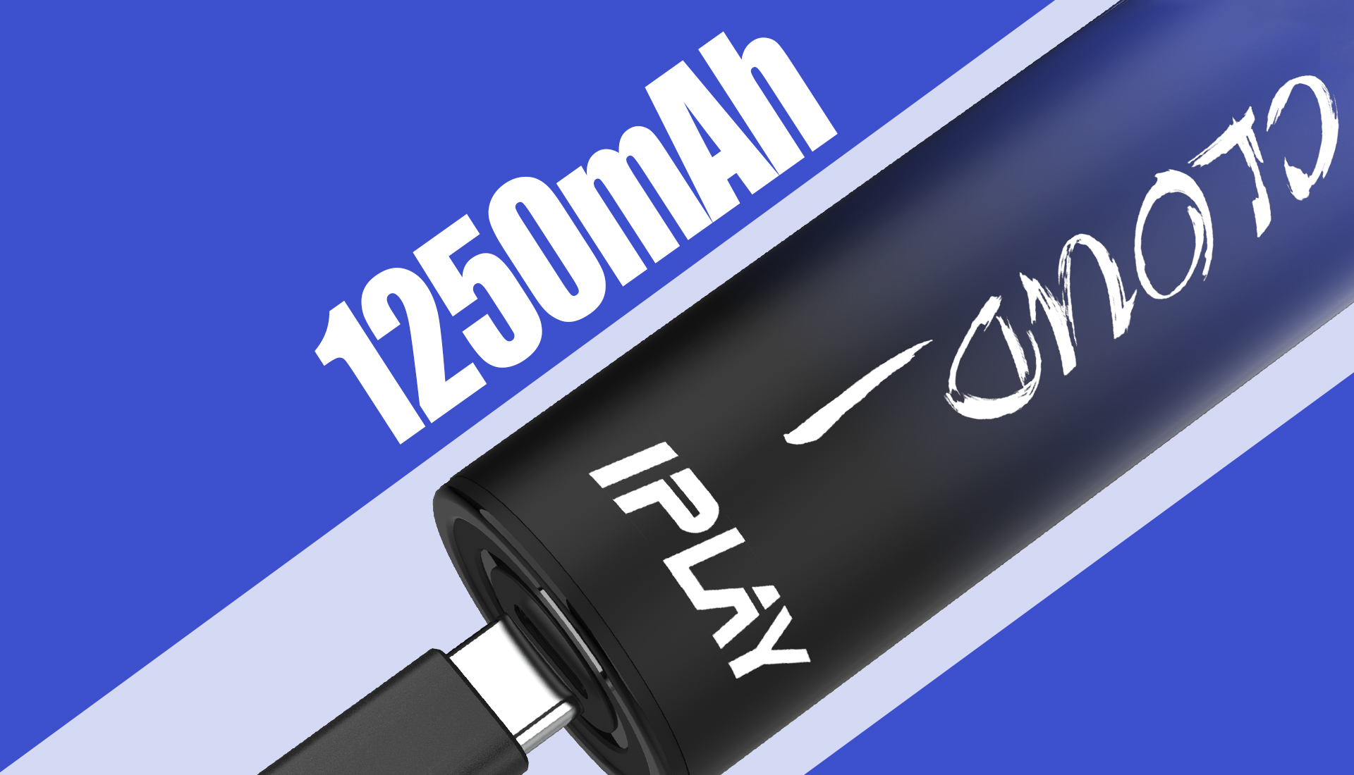 IPLAY CLOUD DISPOSABLE RECHARGEABLE 1250MAH BATTERY