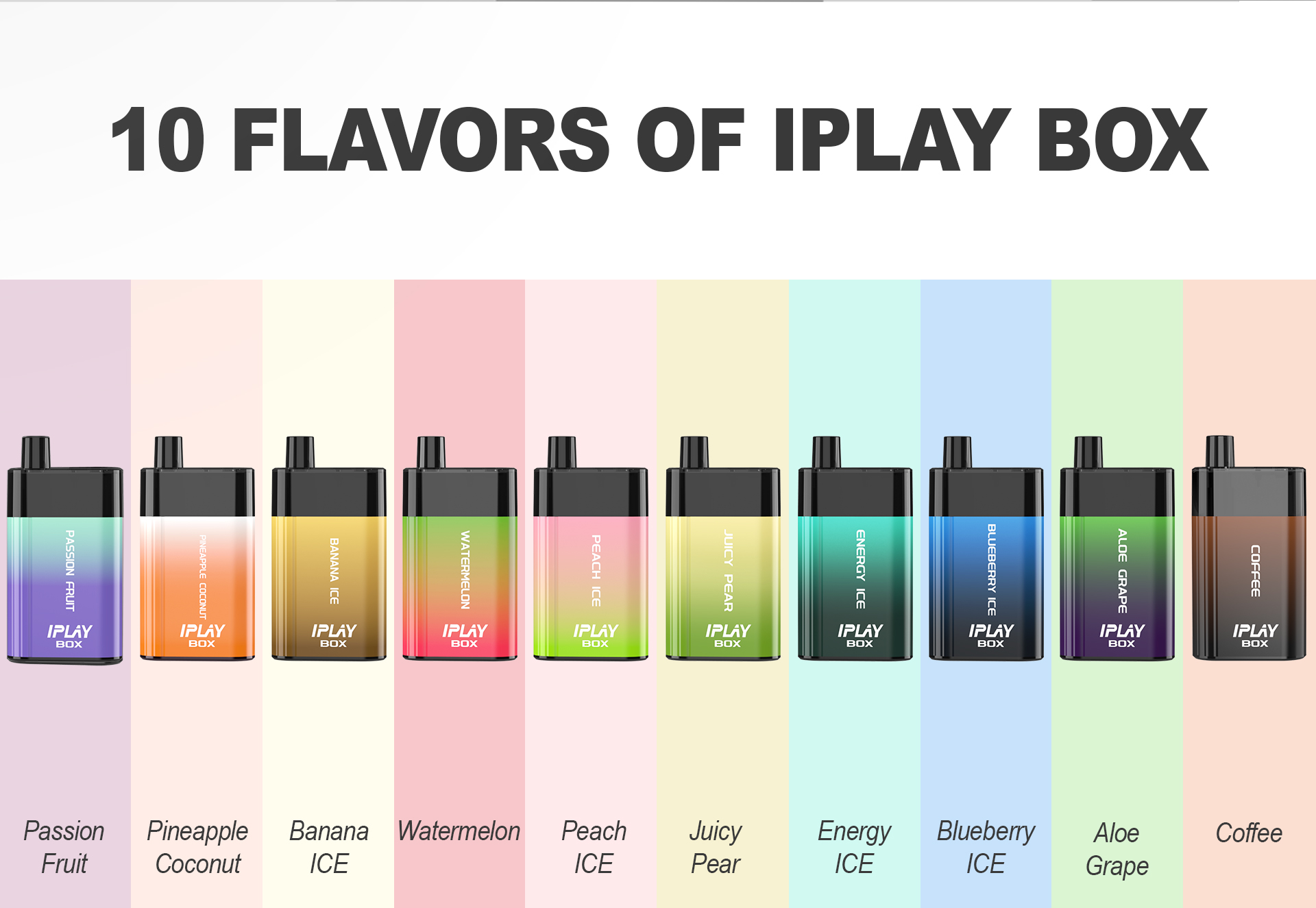 Iplay box 2 Iplay Box Disposable Vape 10 flavors