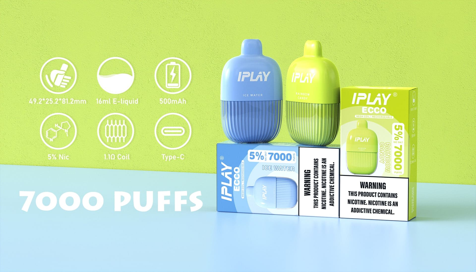 iplay ecco disposable vape pod intro