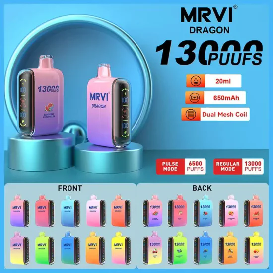 Mrvi Dragon 13000 6 Original Mrvi Dragon 13K Puff Electronic Cigarette Wholesale Disposable Vape Mrviwebp
