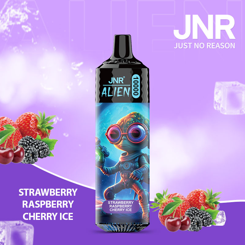 Jnr Alien 10000 Puffs 2 19 Strawberry raspberry cherry ice