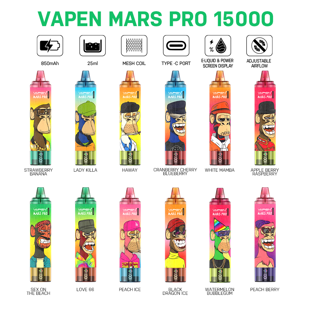 randmtornadosuplissfumotVapenMarsPro15K15000PuffScreenDisplayLCDDisposableVape5