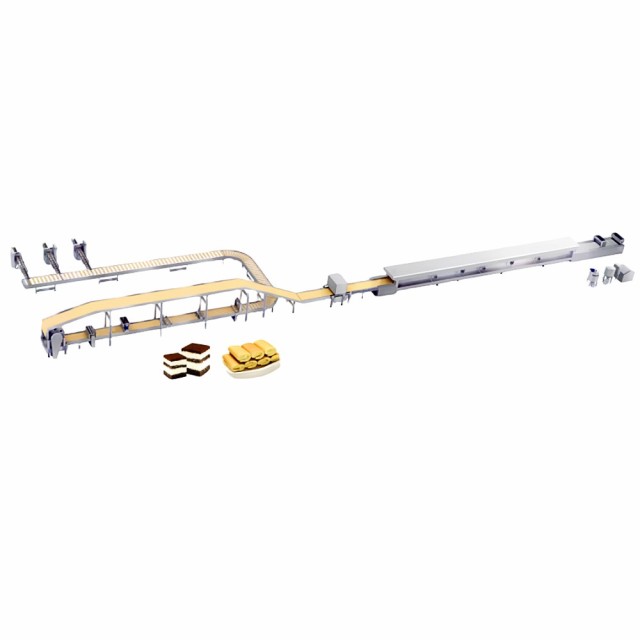 VOLLAUTOMATISCHE SCHWEIZER ROLLEN- UND SCHICHTKUCHEN-PRODUKTIONSLINIE