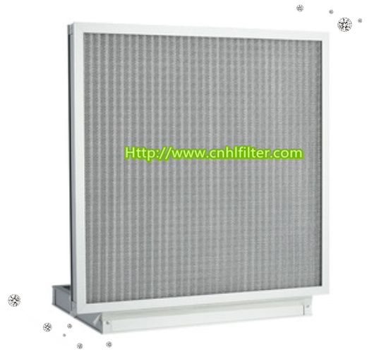 Aluminium Frame Deep Pleat Industrial Filter Box