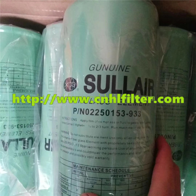 Air compressor REPLACEMENT sullair  oil fILTER 02250153-933