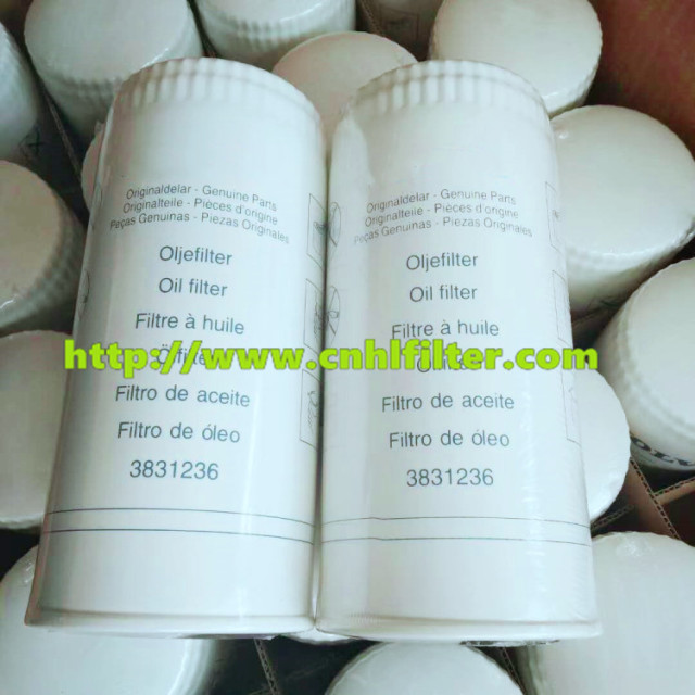 Excavating machine auto oil filter 3831236