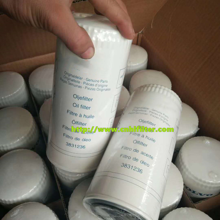 Excavating machine auto oil filter 3831236